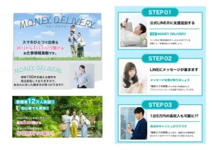 マネーデリバリー,は副業詐欺？毎日5万円も稼げるはホント？怪しい案件クチコミも調査