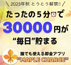 MAPLE CHARGE(メープルチャージ)は副業詐欺?5分で3万は嘘!怪しい案件調査は副業詐欺?5分で3万は嘘!怪しい案件調査