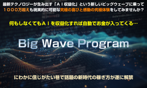 ビッグウェーブプロジェクト(BWP)橋本守,AIによる利権ビジネスレビュー